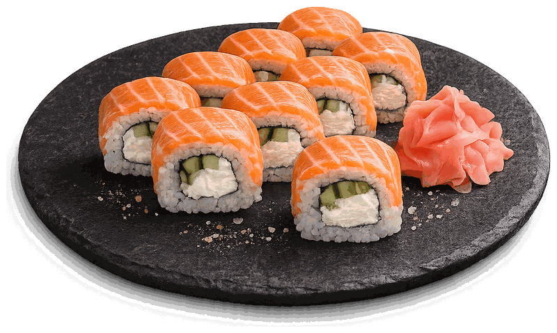Uramaki salmone